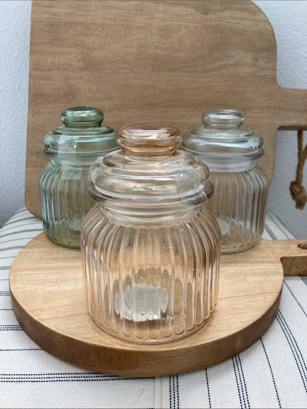 SALE! 50% Off Target Ribbed Glass Apothecary Jars 7” Tall
